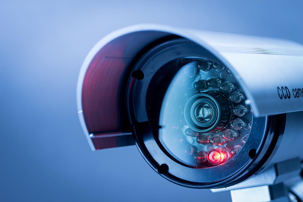 CCTV cameras at a Gautrain station platform
