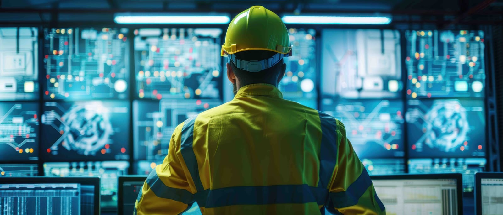 SCADA control room monitoring rail-side systems