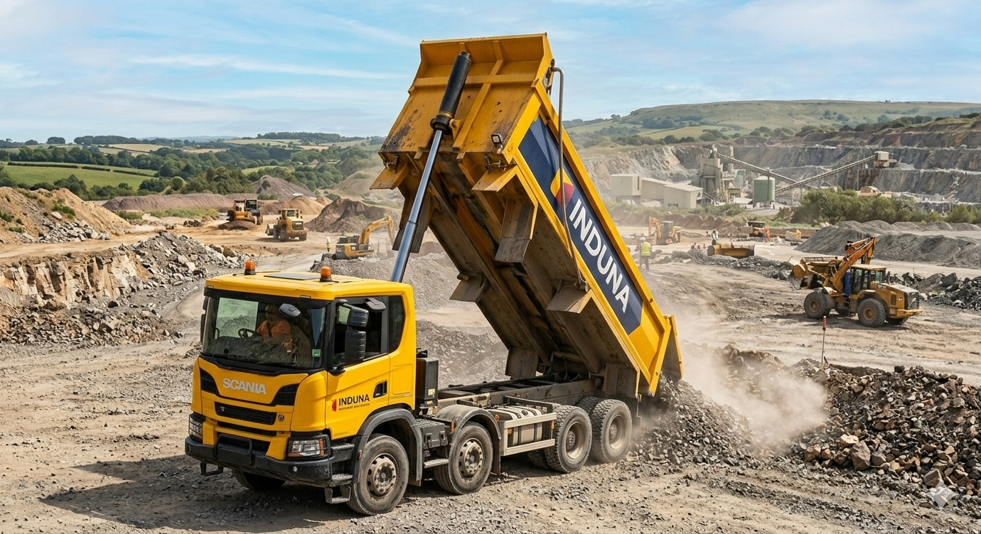 Induna Tippers — black-owned tipper trucks on the Gautrain earthworks